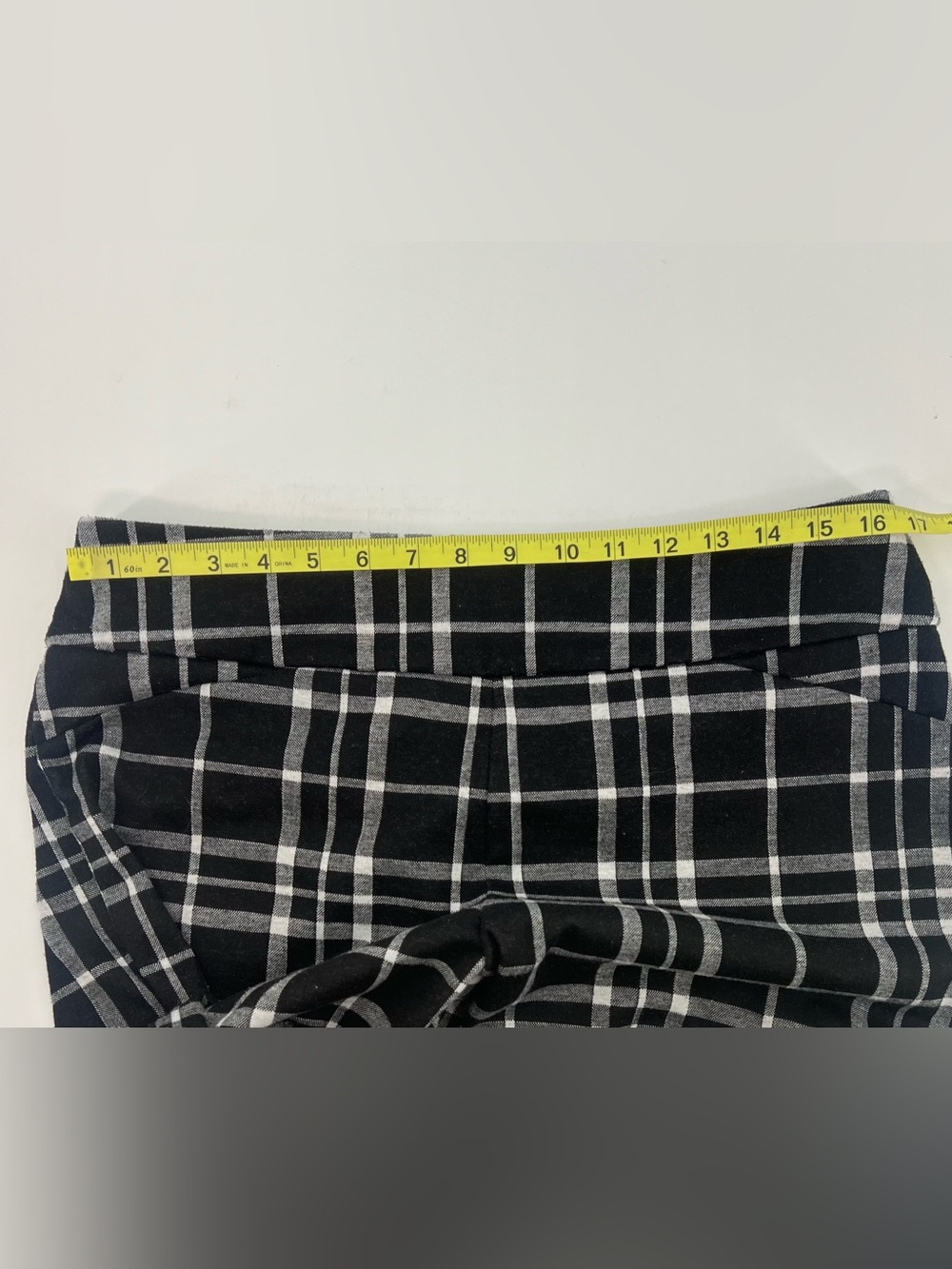 New York & Company Black Plaid Wide-Leg Trousers - Picture 7 of 9